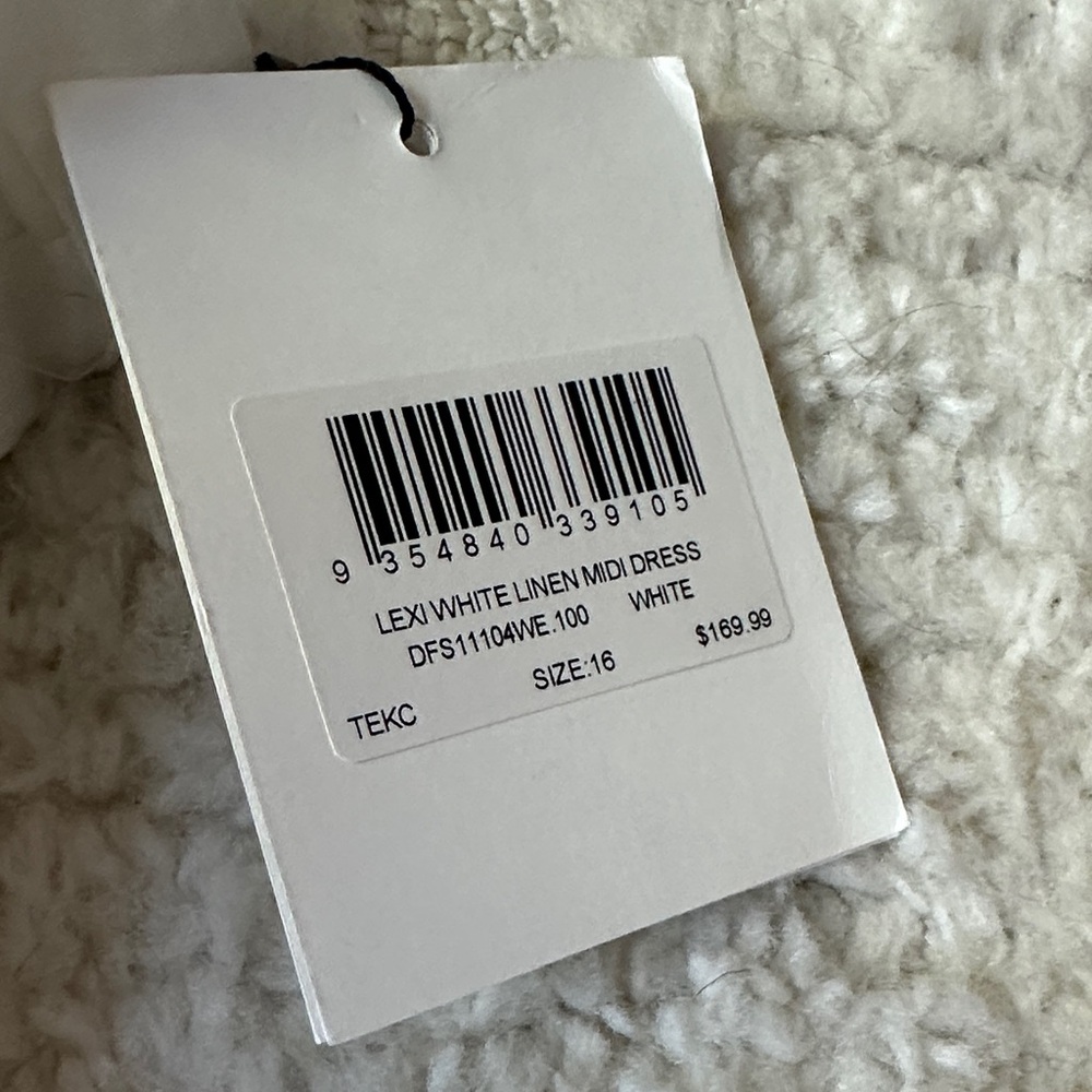DISSH White Strapless Linen Dress - Picture 3 of 5